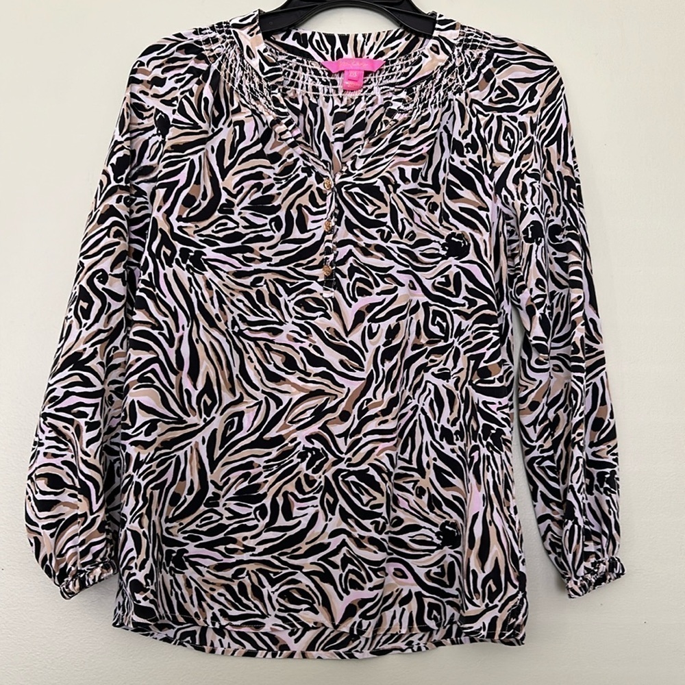 Lily Pulitzer 100% silk blouse